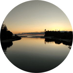 calm water round